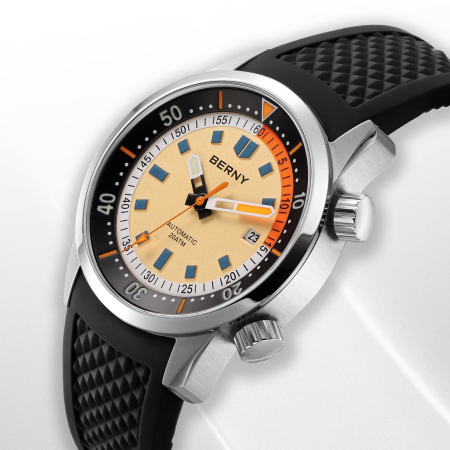 Ceas Automatic BERNY AM439M Crem, Miyota 8215, Safir AR, 200M, 42mm [1]