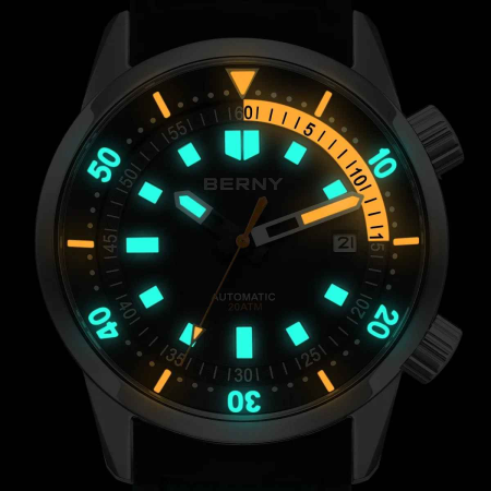 Ceas Automatic BERNY AM439M Diver, Miyota 8215, Safir AR, 200M, 42mm [5]