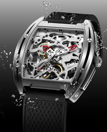 Ceas Automatic CIGA Design Z-Series Edge Skeleton, Oțel Inoxidabil, 24 Rubine, 40H [3]