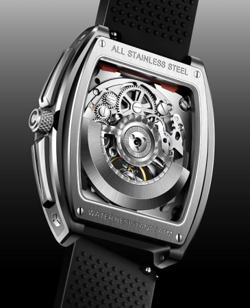 Ceas Automatic CIGA Design Z-Series Edge Skeleton, Oțel Inoxidabil, 24 Rubine, 40H [2]