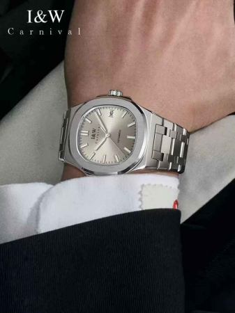 Ceas automatic de lux Carnival – mecanism japonez, oțel inoxidabil, rezistent la apă 5ATM, sticlă safir [4]