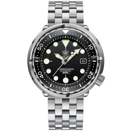 Ceasuri barbatesti - Ceas automatic de scufundări STEELDIVE SD1970, 44 mm, mecanism NH35, cristal safir, bezel ceramic verde, 20 ATM, sportdiving