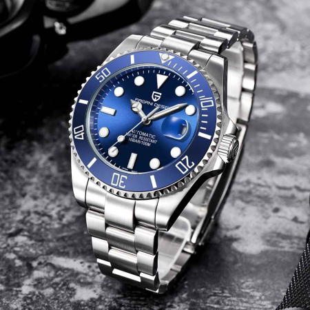 Ceas automatic diver bărbați PAGANI DESIGN PD-1639, 43 mm, mecanism Miyota 8215, safir, oțel inoxidabil, 100M waterproof [6]