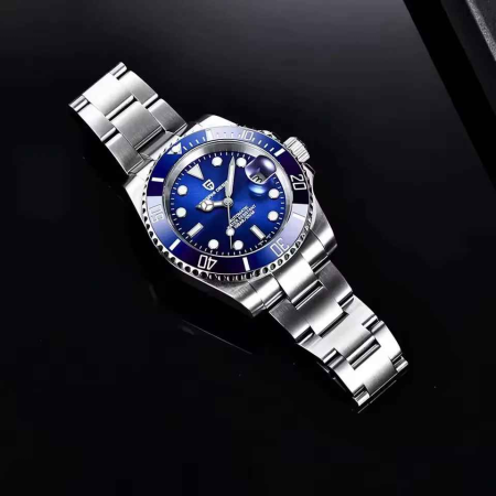 Ceas Automatic PAGANI DESIGN PD-1639 Albastru, Seiko NH35, Safir, 100M, 43mm [5]