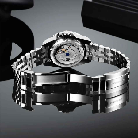 Ceas Automatic PAGANI DESIGN PD-1662 Pearl GMT Sky Blue, DG5833GMT, Safir, 100M, 40mm [2]
