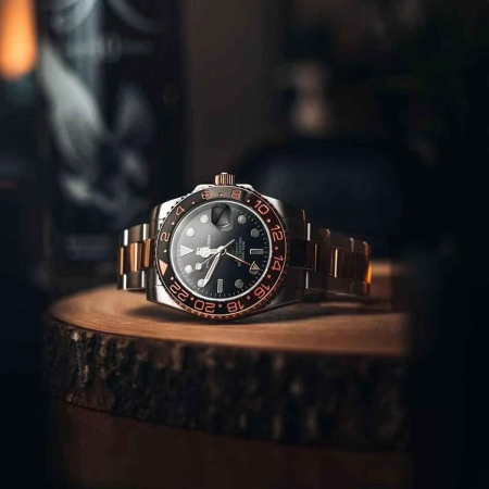 Ceas Automatic PAGANI DESIGN PD-1662 Rose Gold Black GMT, Pearl DG5833, Safir, 100M [3]