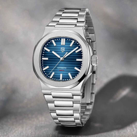 Ceas Automatic PAGANI DESIGN PD-1728 Blue, Seagull ST16, Safir AR, 100M, 40mm [6]