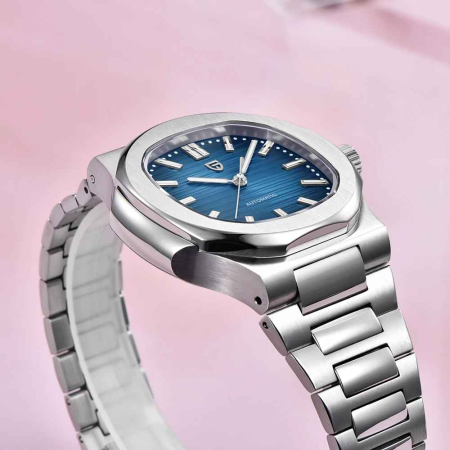 Ceas Automatic PAGANI DESIGN PD-1728 Blue, Seagull ST16, Safir AR, 100M, 40mm [3]