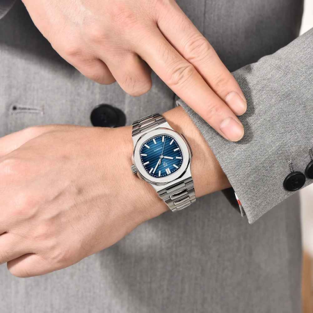 Ceas Automatic PAGANI DESIGN PD-1728 Blue, Seagull ST16, Safir AR, 100M, 40mm [1]