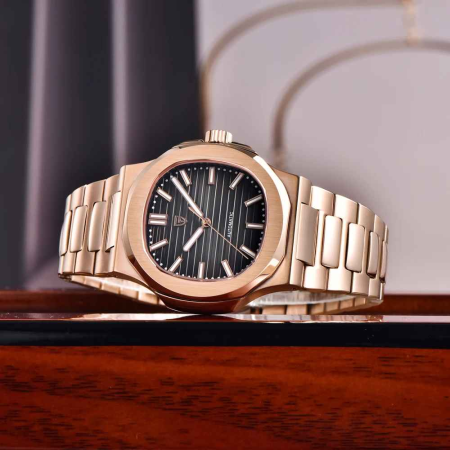 Ceas Automatic PAGANI DESIGN PD-1728 Rose Gold Black, Seagull ST16, Safir AR, 100M, 40mm [3]