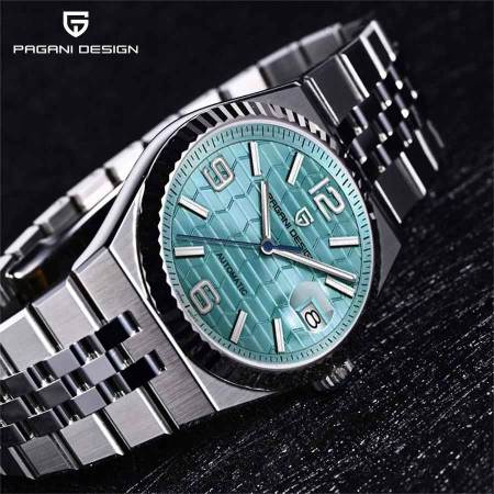 Ceas Automatic PAGANI DESIGN PD-YS027 Sky Blue, Miyota 8215, Safir, 100M, 40.5mm [5]