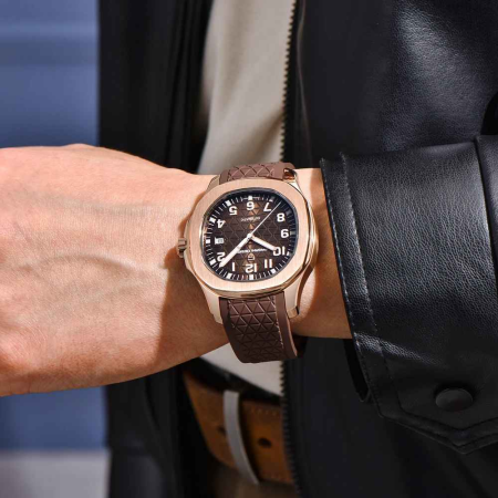 Ceas Automatic PAGANI DESIGN PD-YS031 Rose Gold Brown, Miyota 8215, Safir AR, 100M, 41mm [5]