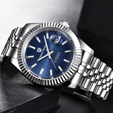 Ceas Automatic Pagani Design PD1645 NH35A, 42mm, Safir, Oțel Inoxidabil, 100M Waterproof, Brățară Otel inoxidabil [6]