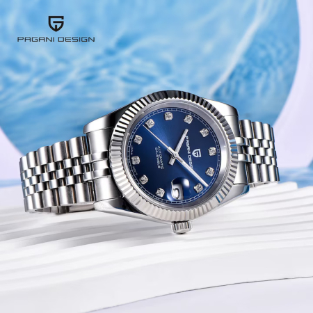 Ceas Automatic Pagani Design PD1645 NH35A, 42mm, Safir, Oțel Inoxidabil, 100M Waterproof, Brățară Otel inoxidabil [2]