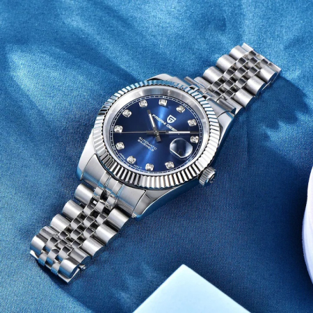 Ceas Automatic Pagani Design PD1645 NH35A, 42mm, Safir, Oțel Inoxidabil, 100M Waterproof, Brățară Otel inoxidabil [1]