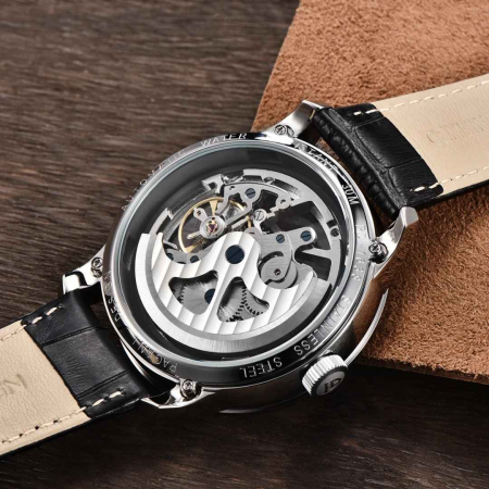 Ceas automatic skeleton bărbați PAGANI DESIGN PD-1638, 43 mm, mecanism G3265Z, curea piele naturală, design elegant modern [3]
