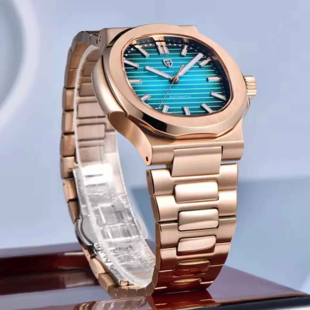 Ceas bărbătesc automat PD-1728, 40mm, oțel inoxidabil, sticlă safir, mecanism Hiou ST6, rezistent și elegant [4]