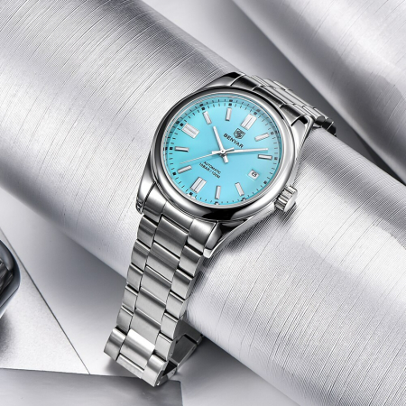 Ceas barbatesc Benyar Afisare data Mecanic Automatic Analog Elegant Business Luxury [3]