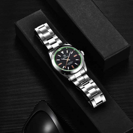 Ceas bărbătesc BENYAR BY-5176, automatic, mecanic, tourbillon, oțel inoxidabil, rezistent la apă 5Bar [2]