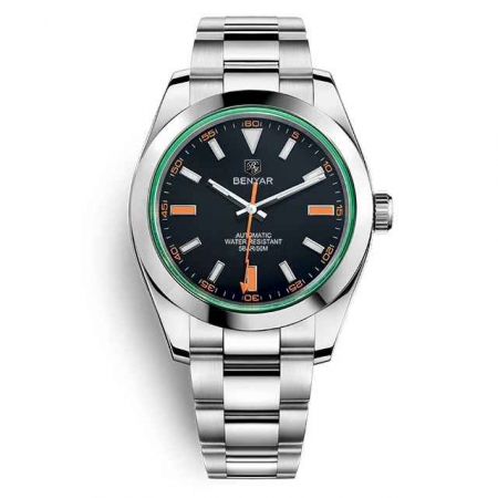 Ceasuri barbatesti - Ceas bărbătesc BENYAR BY-5176, automatic, mecanic, tourbillon, oțel inoxidabil, rezistent la apă 5Bar