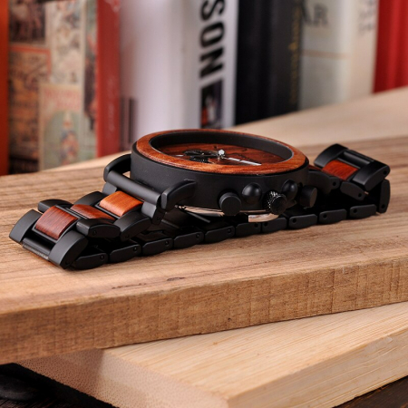 Ceas barbatesc Bobo Bird Fashion Casual Quartz Analog Business Din lemn [1]