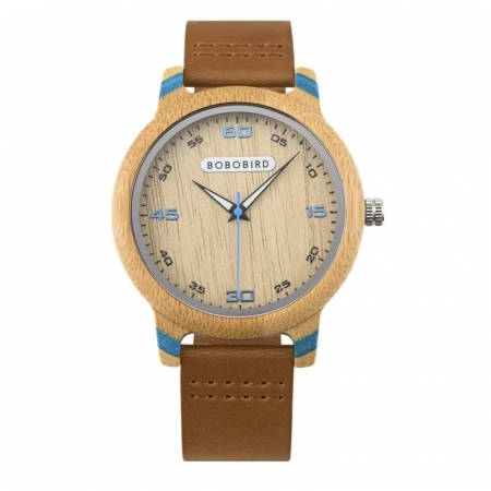 Modele noi - Ceas barbatesc de mana Bobo Bird Quartz Analog Lemn Bambus