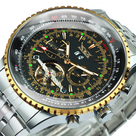Modele noi - Ceas barbatesc de mana Jaragar Multifunctional Tourbillon Skeleton Mecanic Automatic