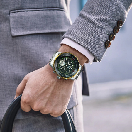 Ceas barbatesc de mana Jaragar Multifunctional Tourbillon Skeleton Mecanic Automatic [3]