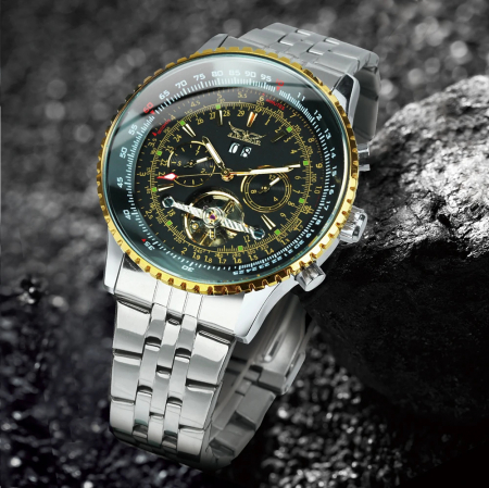 Ceas barbatesc de mana Jaragar Multifunctional Tourbillon Skeleton Mecanic Automatic [2]