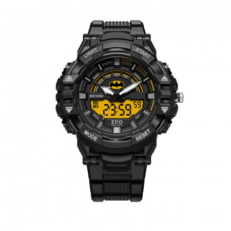 Ceas copii de mana Bartmen, Quartz, Japonez, Dual Time, Sport, Casual, Fashion, Negru [0]