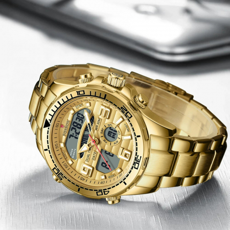 Ceas barbatesc de mana Fox Box Casual Fashion Business Elegant Analog Digital Dual Time [2]