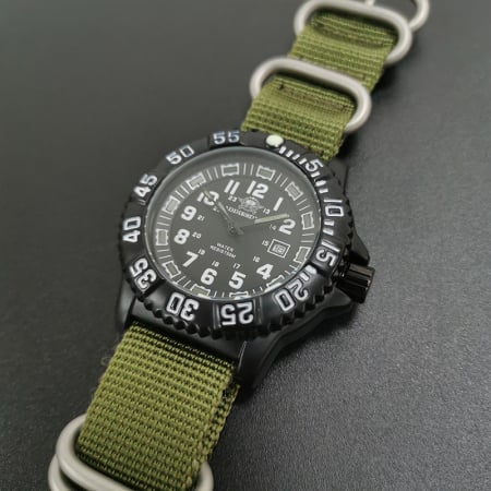 Ceas barbatesc de mana,  ADDIESDIVE, Stil Militar, Army, Casual, Quartz, Verde [6]
