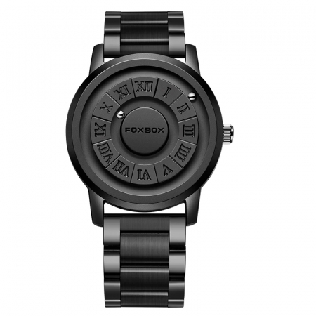 Ceasuri barbatesti - Ceas barbati de mana Fox Box Quartz Analog Creativ Magnetic Casual Fashion Negru