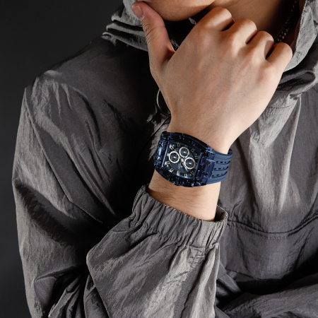 Ceas barbatesc de mana Naviforce Quartz Analog Stil Militar Army Casual Fashion Albastru [7]