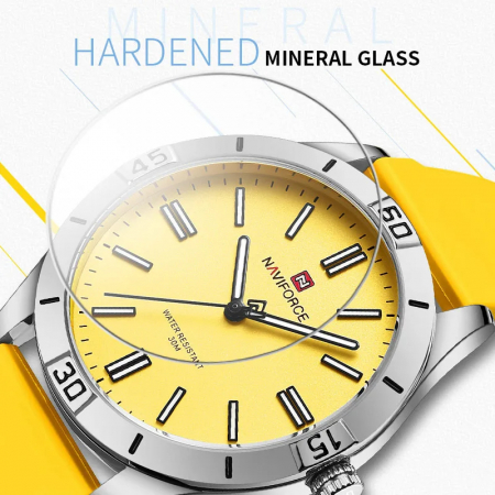 Ceas dama de mana Naviforce Sport Casual Analog Quartz Fashion Galben [4]