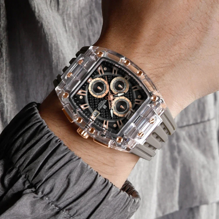 Ceas barbatesc de mana Naviforce Fashion Sport Casual Analog Quartz Gri [2]