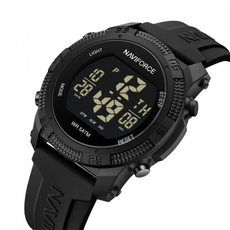 Ceas barbatesc de mana Naviforce Sport Casual Fashion Digital Negru [1]