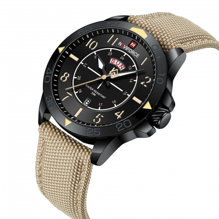 Ceas barbatesc de mana Naviforce Stil Militar Army Casual Quartz Khaki [1]
