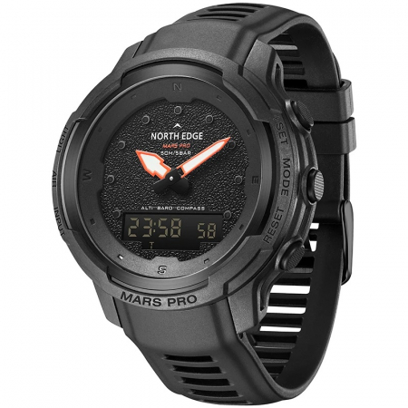 North Edge Mars Pro, Ceas barbatesc de mana, Militar, Army, Fibra de carbon, Altimetru, Barometru, Busola [1]