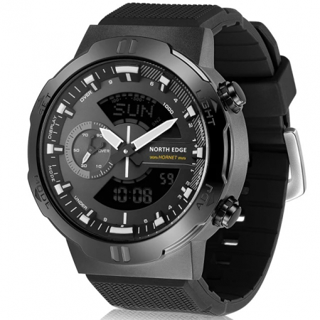 Modele noi - Ceas barbatesc de mana North Edge Hornet Digital Alergare Ciclism Sport Lap time Slip time Lumina de fundal