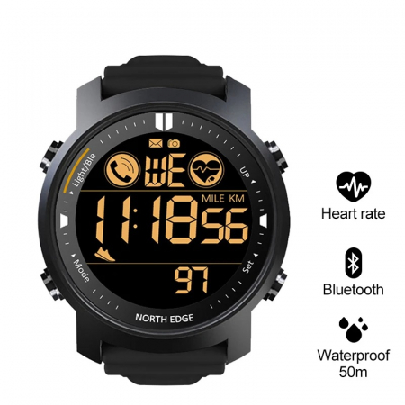 Ceas smartwatch North Edge Laker 2 Sport Digital Control stare de sanatate Reamintire apeluri Poze [1]