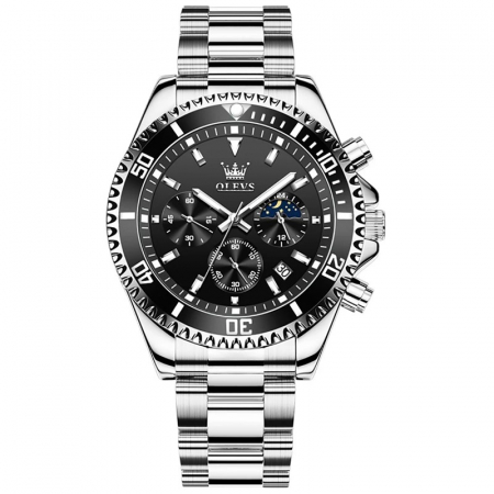 Ceas barbatesc de mana Olevs Cronograf Quartz Elegant Luxury Casual Fashion Data [1]