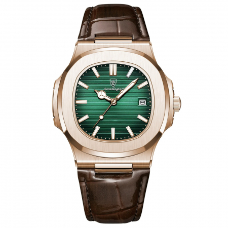 Ceasuri barbatesti - Ceas barbatesc de mana Poedagar Casual Fashion Quartz Piele Maro Verde