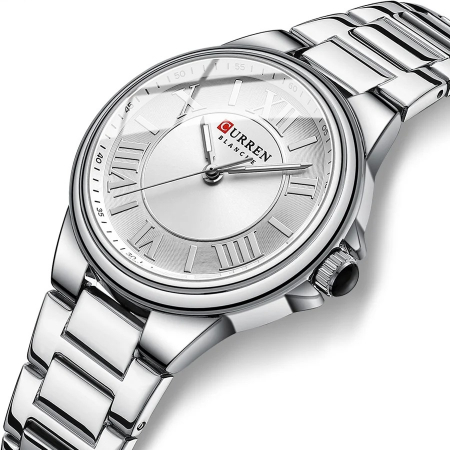 Ceas dama de mana Curren Casual Elegant Fashion Analog Quartz Argintiu [2]