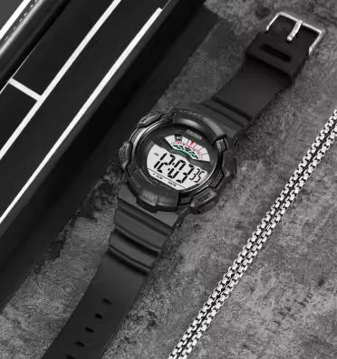 Ceas barbatesc de mana Skmei Cronograf Sport Casual Fashion Digital Alarma Cronometru Negru [5]