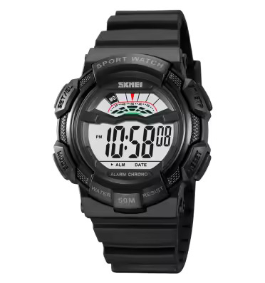 Ceasuri barbatesti - Ceas barbatesc de mana Skmei Cronograf Sport Casual Fashion Digital Alarma Cronometru Negru
