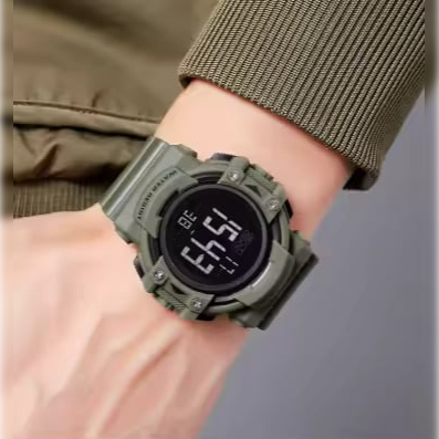 Ceas barbatesc de mana Skmei Sport Casual Fashion Digital Alarma Negru [4]