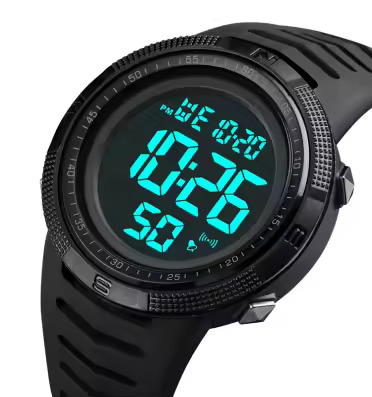 Ceas barbatesc de mana Skmei Fashion Sport Casual Digital Alarma Negru [3]