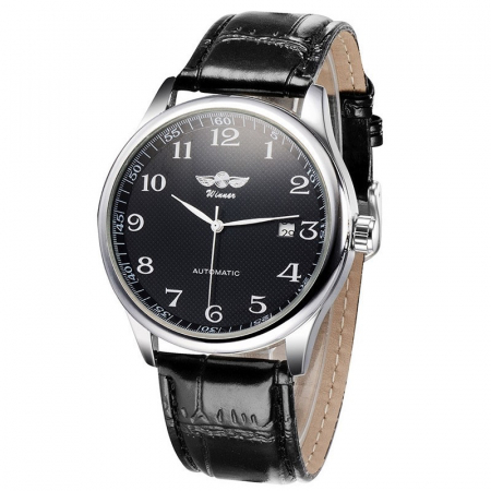 Ceasuri barbatesti - Ceas barbatesc de mana T-Winner Clasic Retro Vitange Mecanic Automatic Fashion Casual Elegant