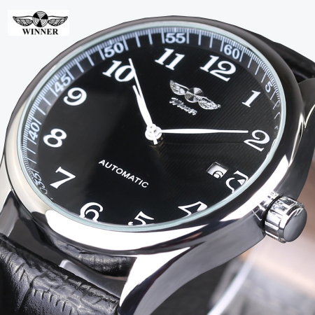Ceas barbatesc de mana T-Winner Clasic Retro Vitange Mecanic Automatic Fashion Casual Elegant [5]